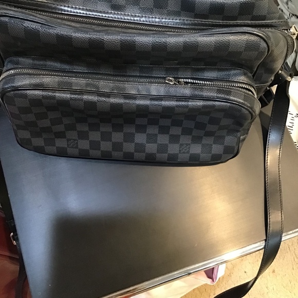 Louis Vuittion Damier Ebene  Handbag / Bag / Messenger Bag Black and gray  Check - Picture 5 of 15